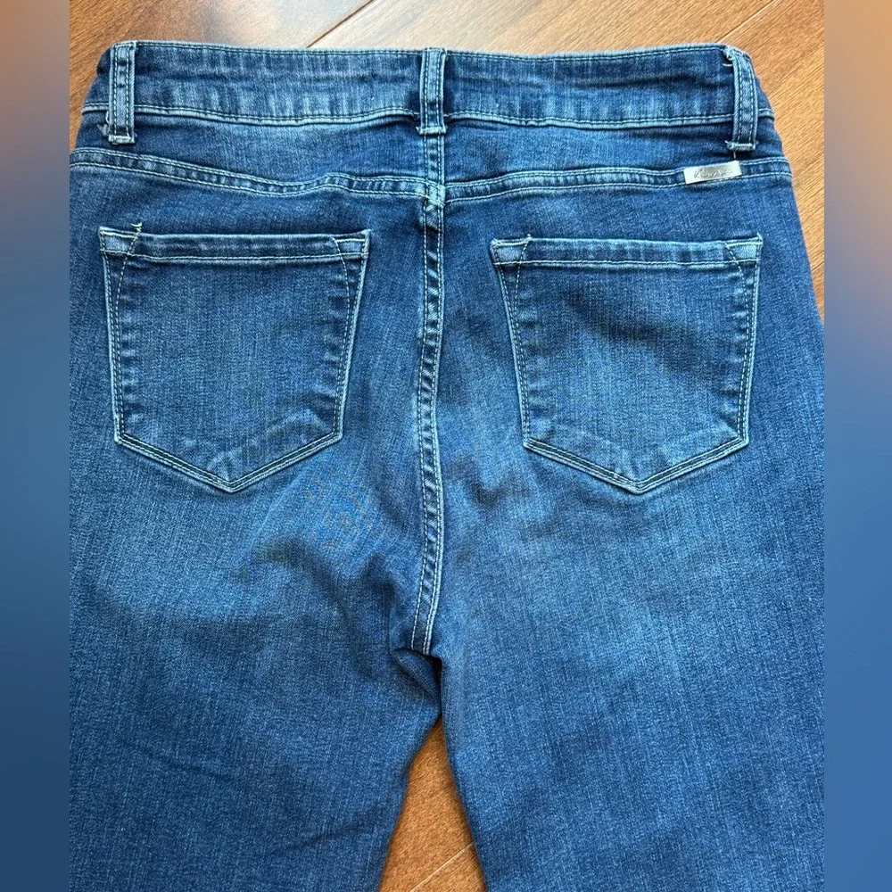 KANCAN Stylish Blue Distressed Women's Jeans